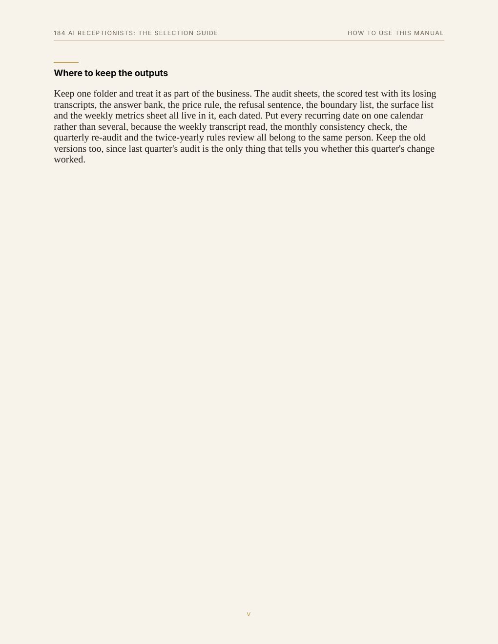 184 AI Receptionists: The Selection Guide, preview page 8