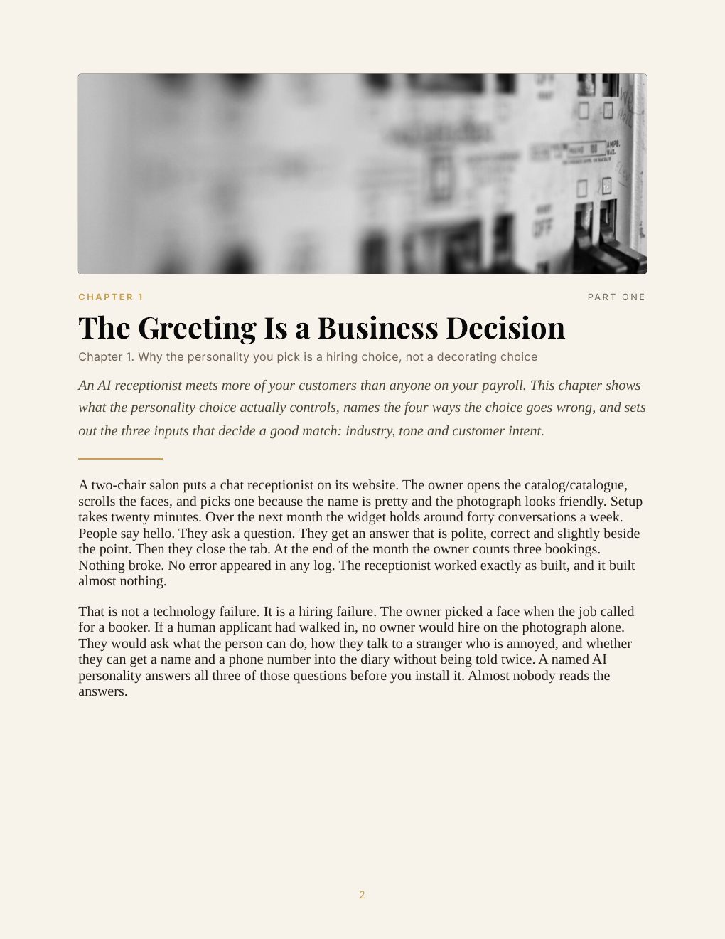 184 AI Receptionists: The Selection Guide, preview page 11