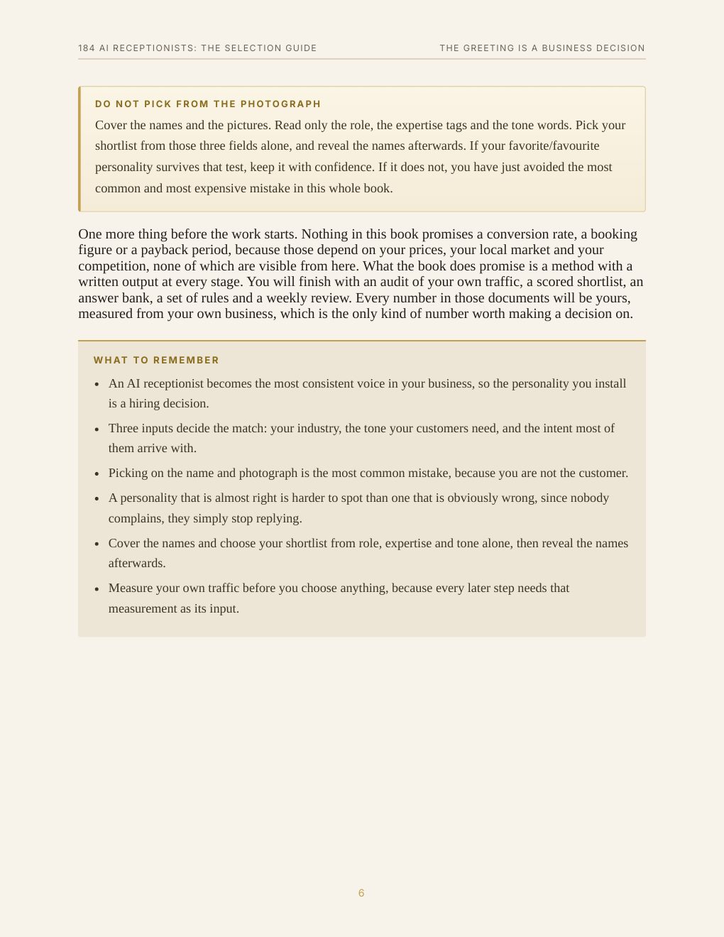 184 AI Receptionists: The Selection Guide, preview page 15