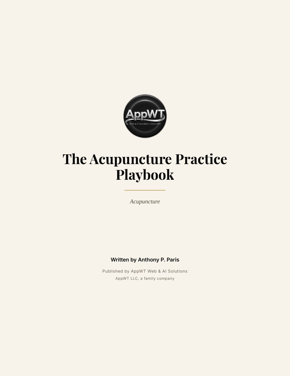 The Acupuncture Practice Playbook, preview page 2