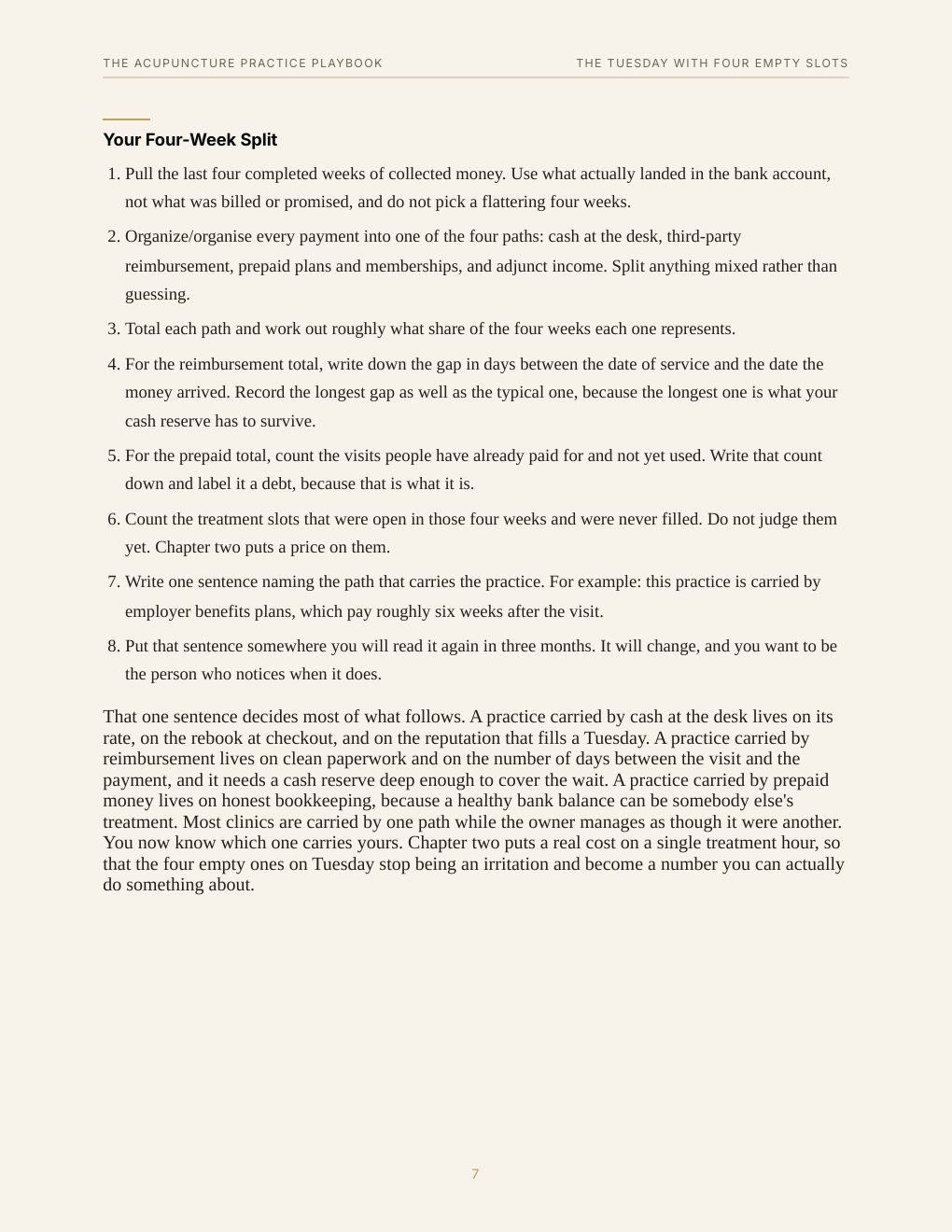 The Acupuncture Practice Playbook, preview page 16