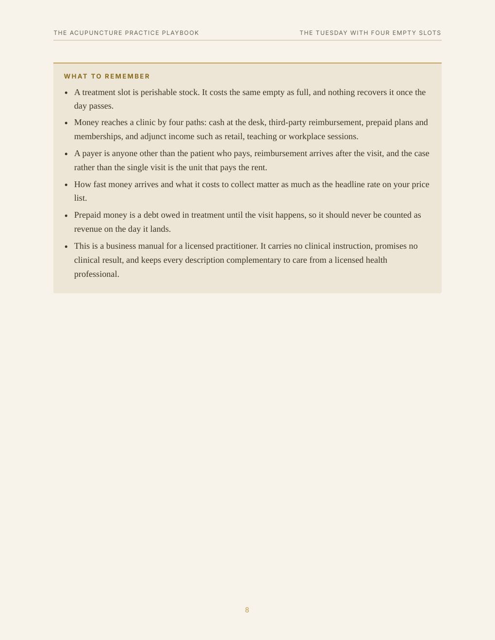 The Acupuncture Practice Playbook, preview page 17
