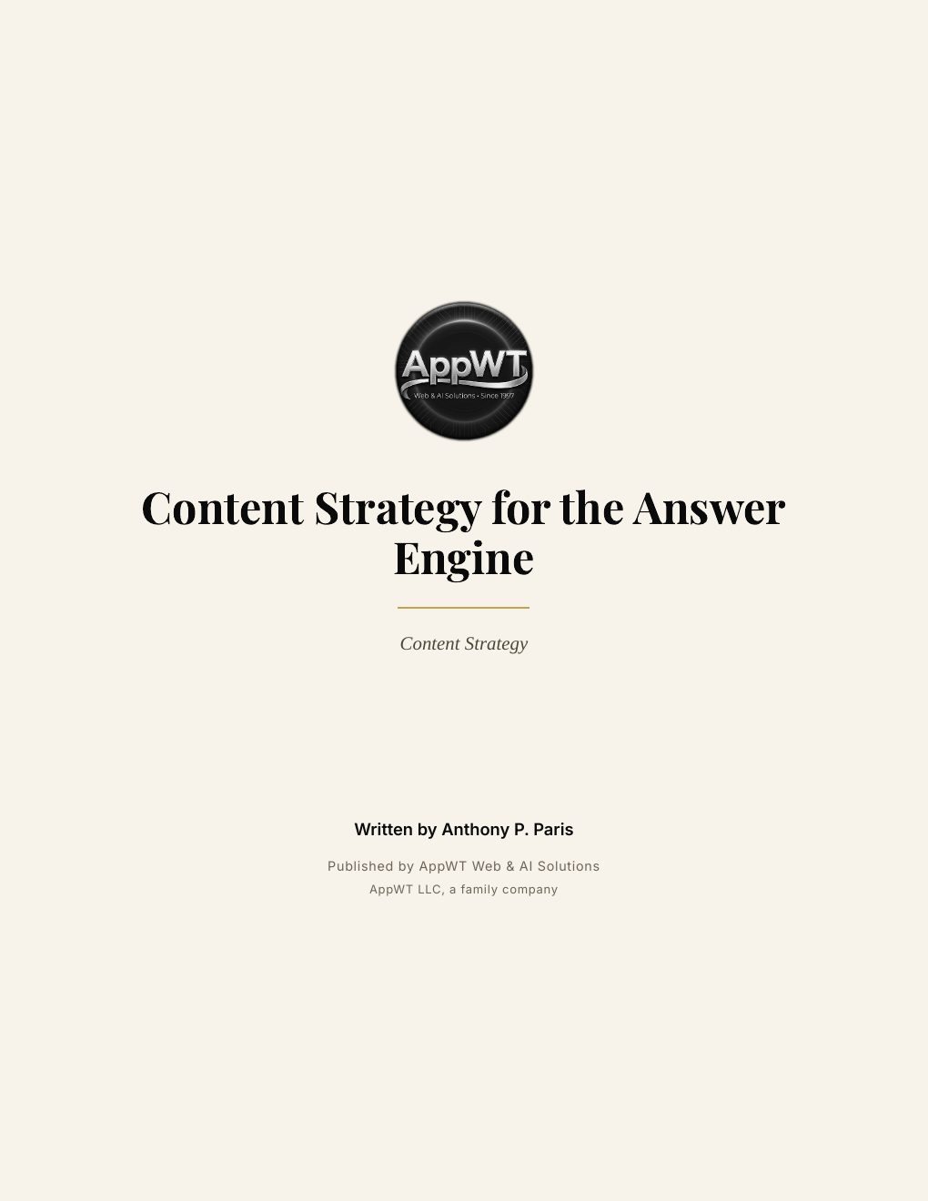 Content Strategy for the Answer Engine, preview page 2