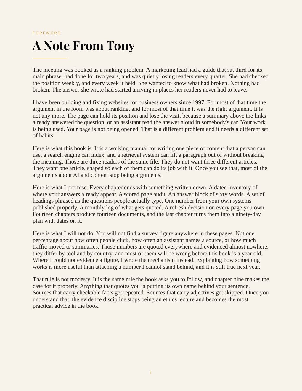 Content Strategy for the Answer Engine, preview page 4