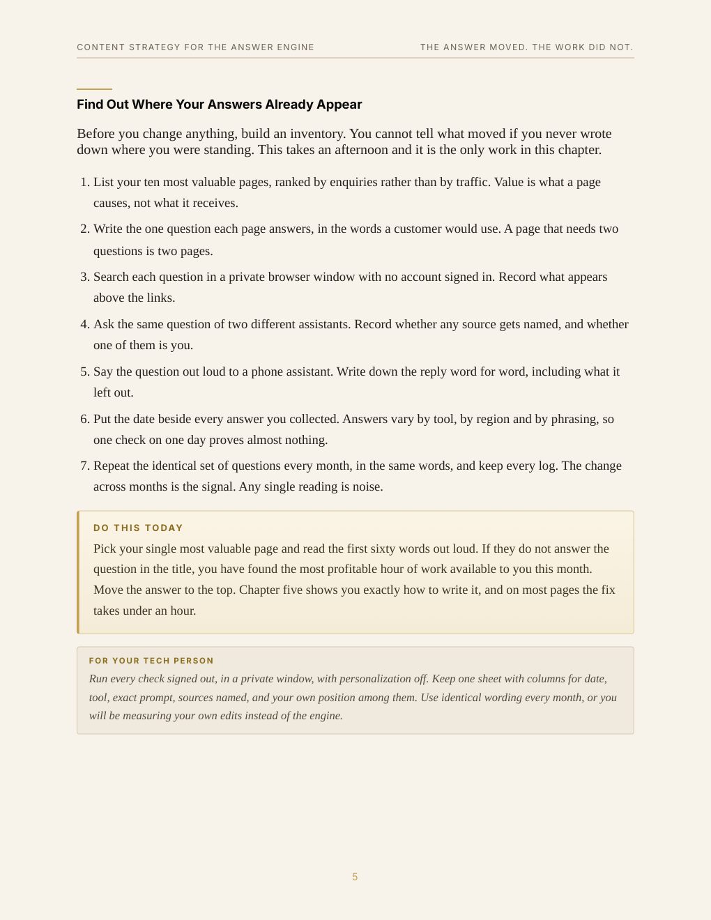 Content Strategy for the Answer Engine, preview page 14