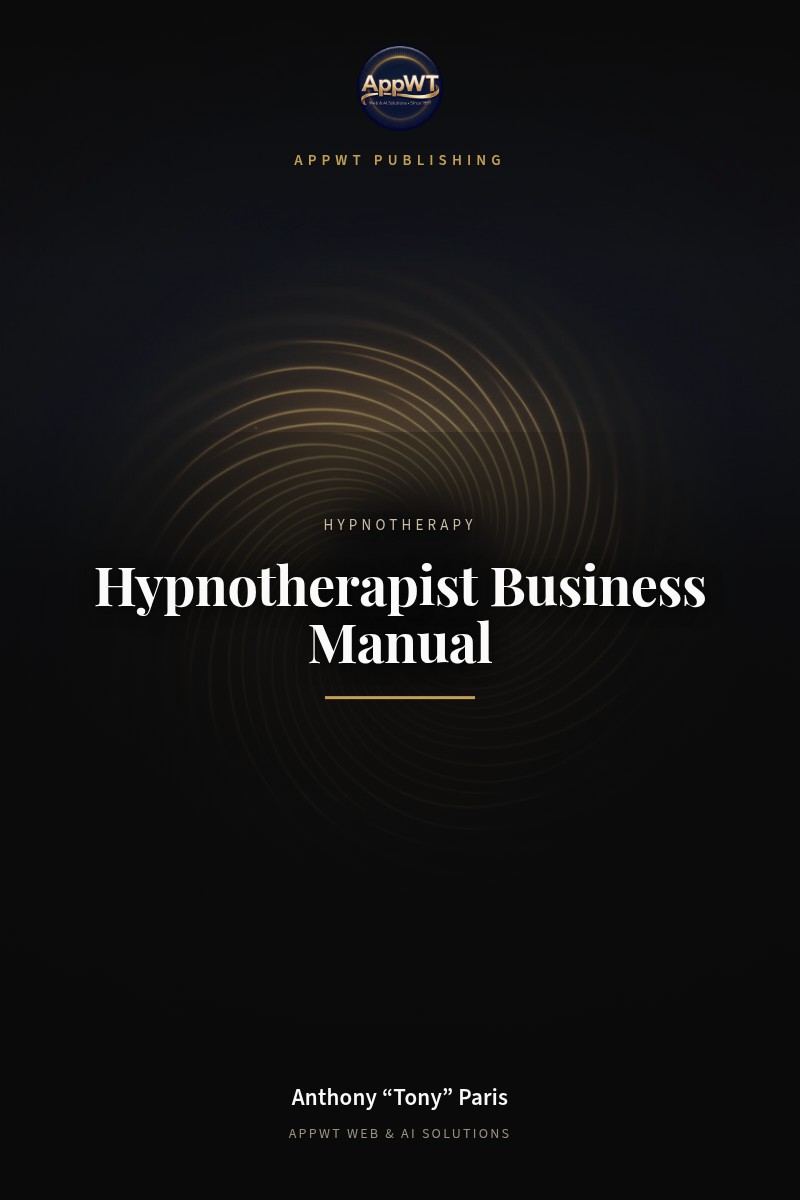 Hypnotherapist Business Manual front cover