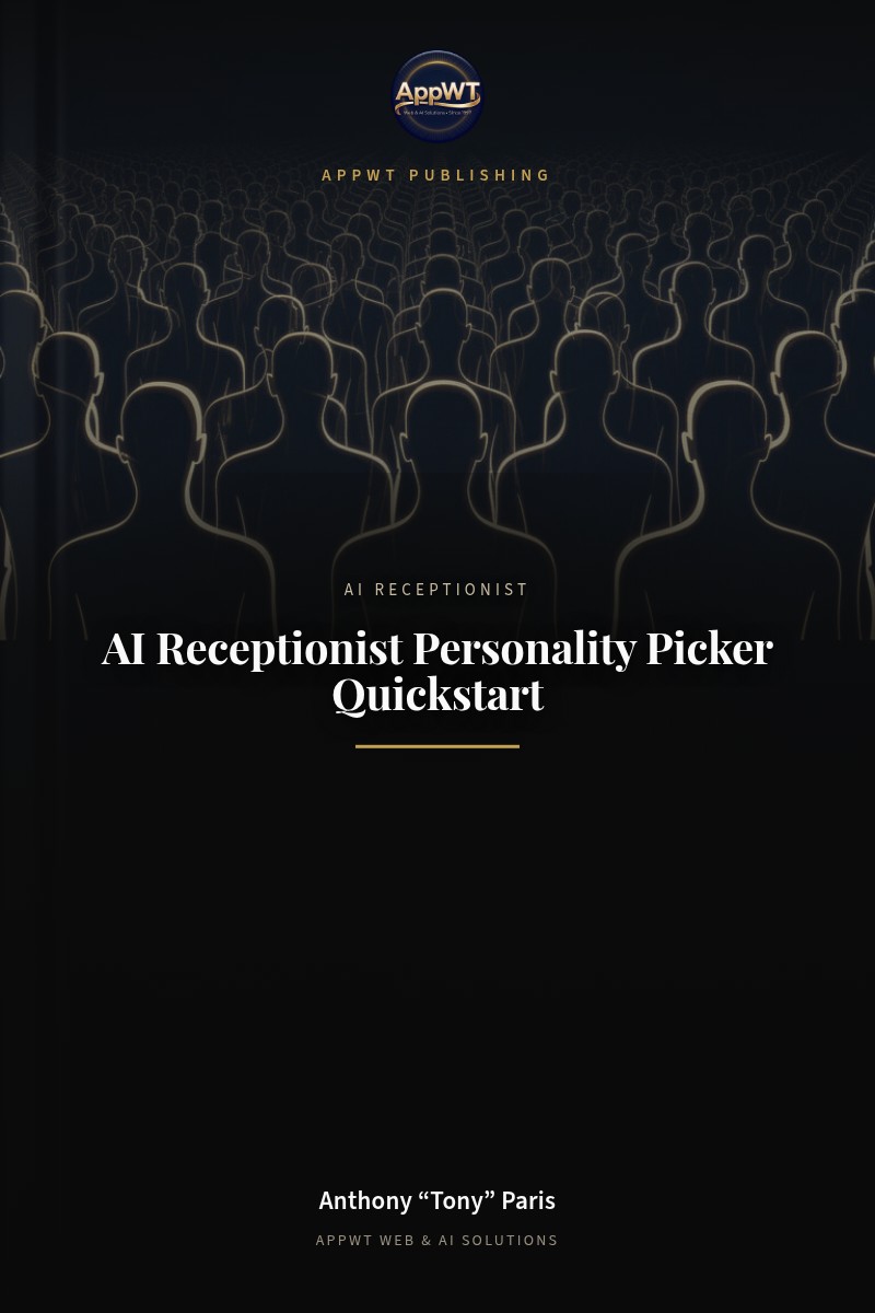 AI Receptionist Personality Picker Quickstart front cover