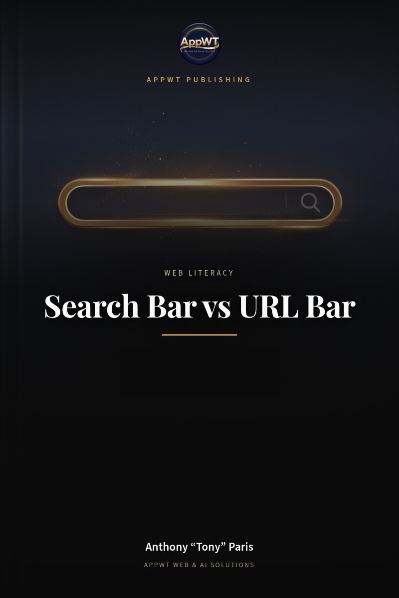 Search Bar vs URL Bar front cover