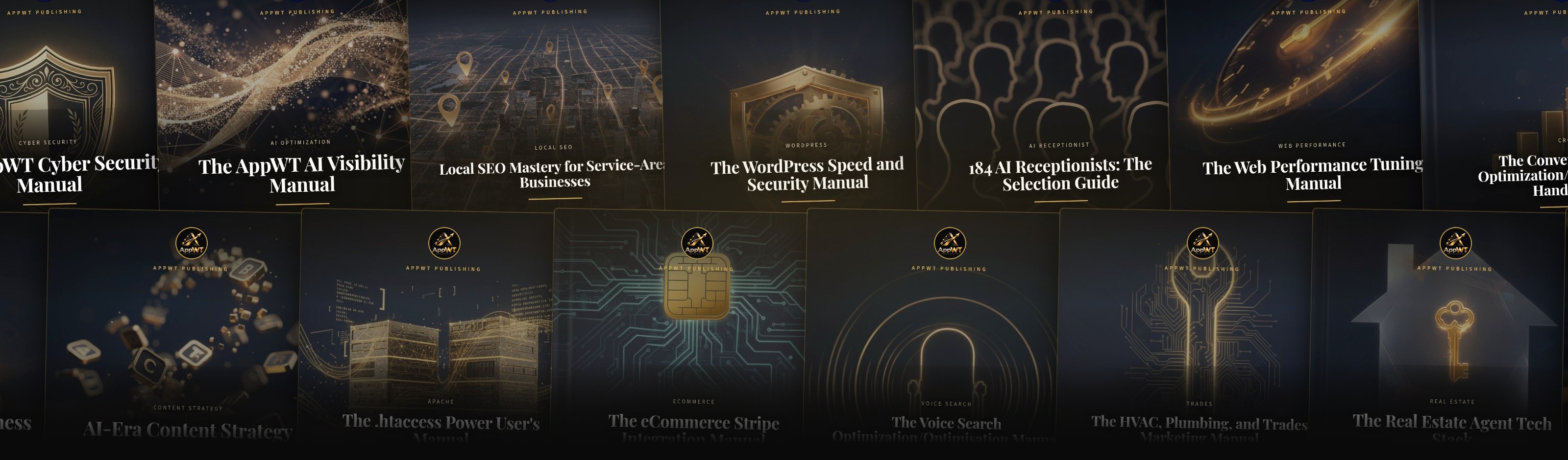A selection of AppWT manual covers