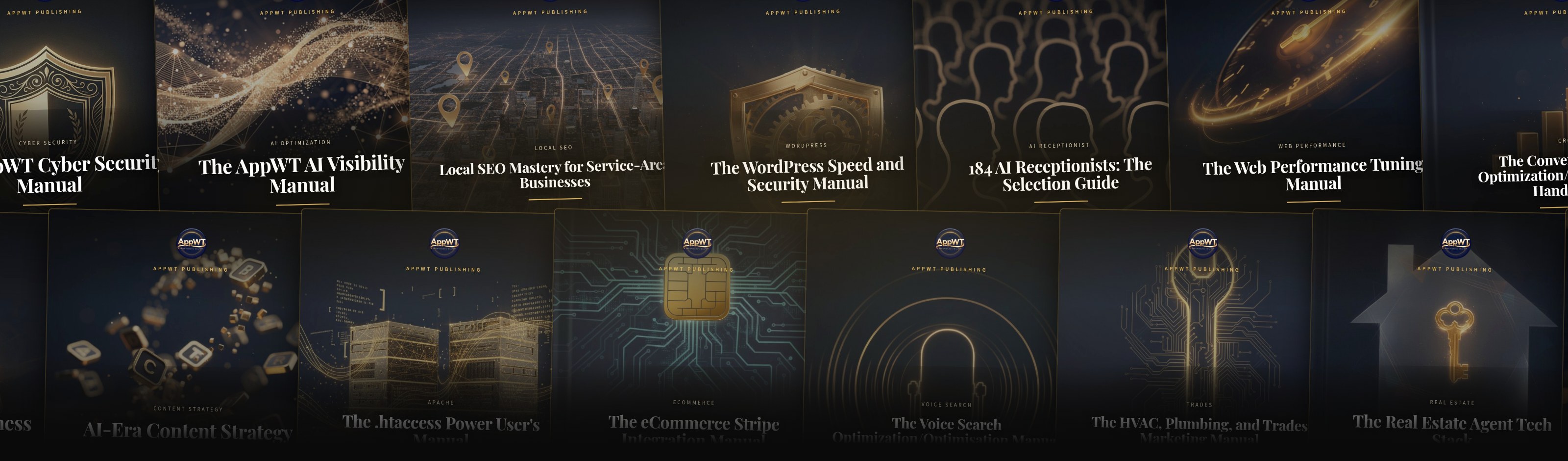 A selection of AppWT manual covers