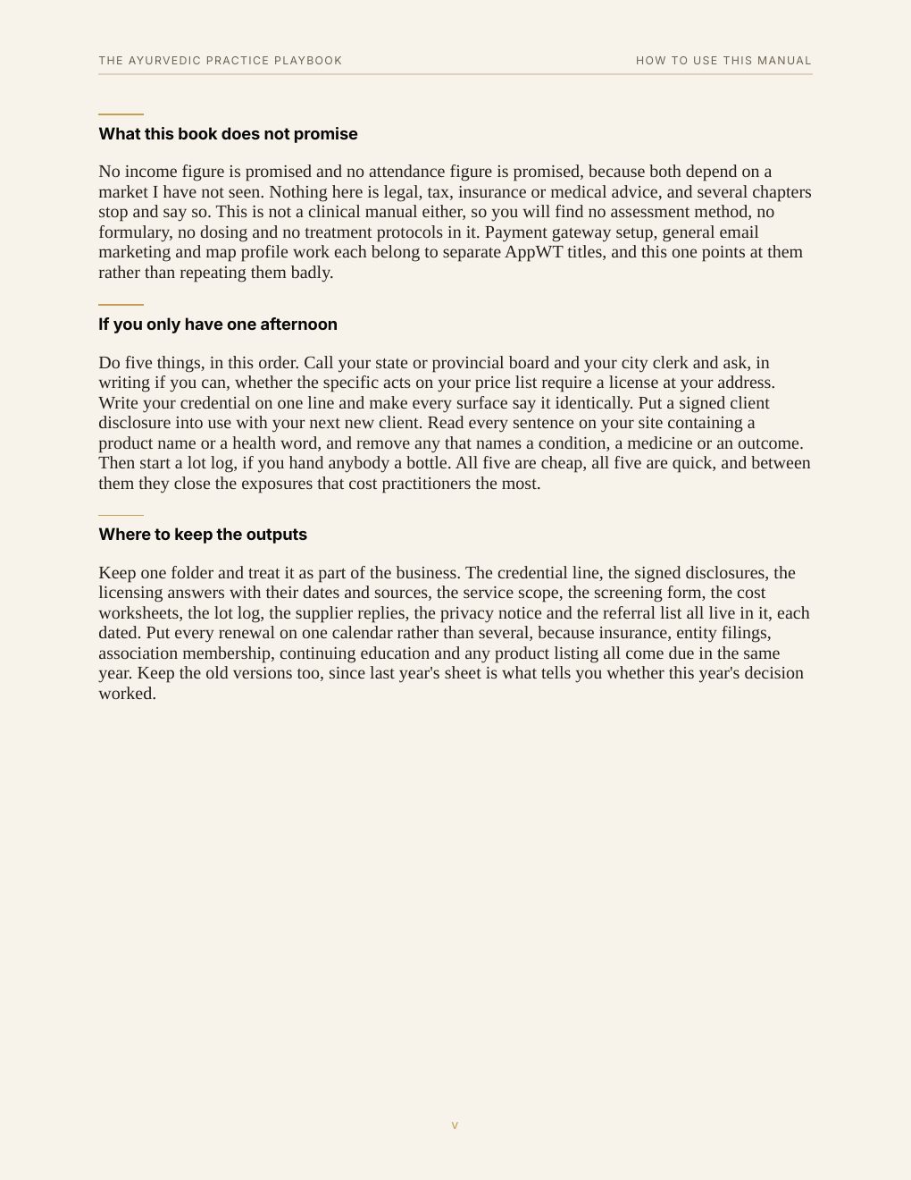 The Ayurvedic Practice Playbook, preview page 8
