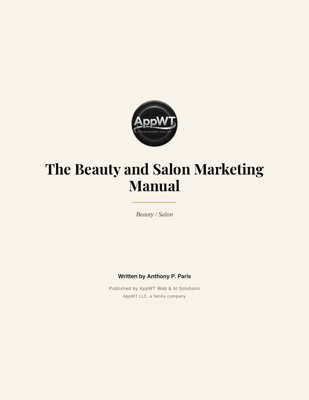 The Beauty and Salon Marketing Manual, preview page 2