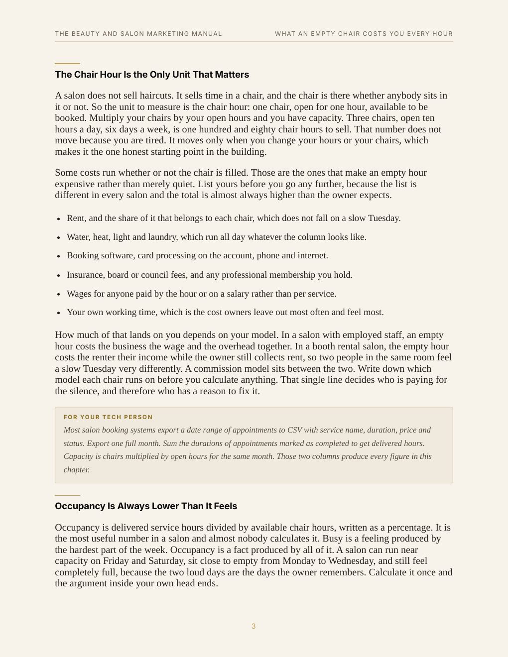 The Beauty and Salon Marketing Manual, preview page 11