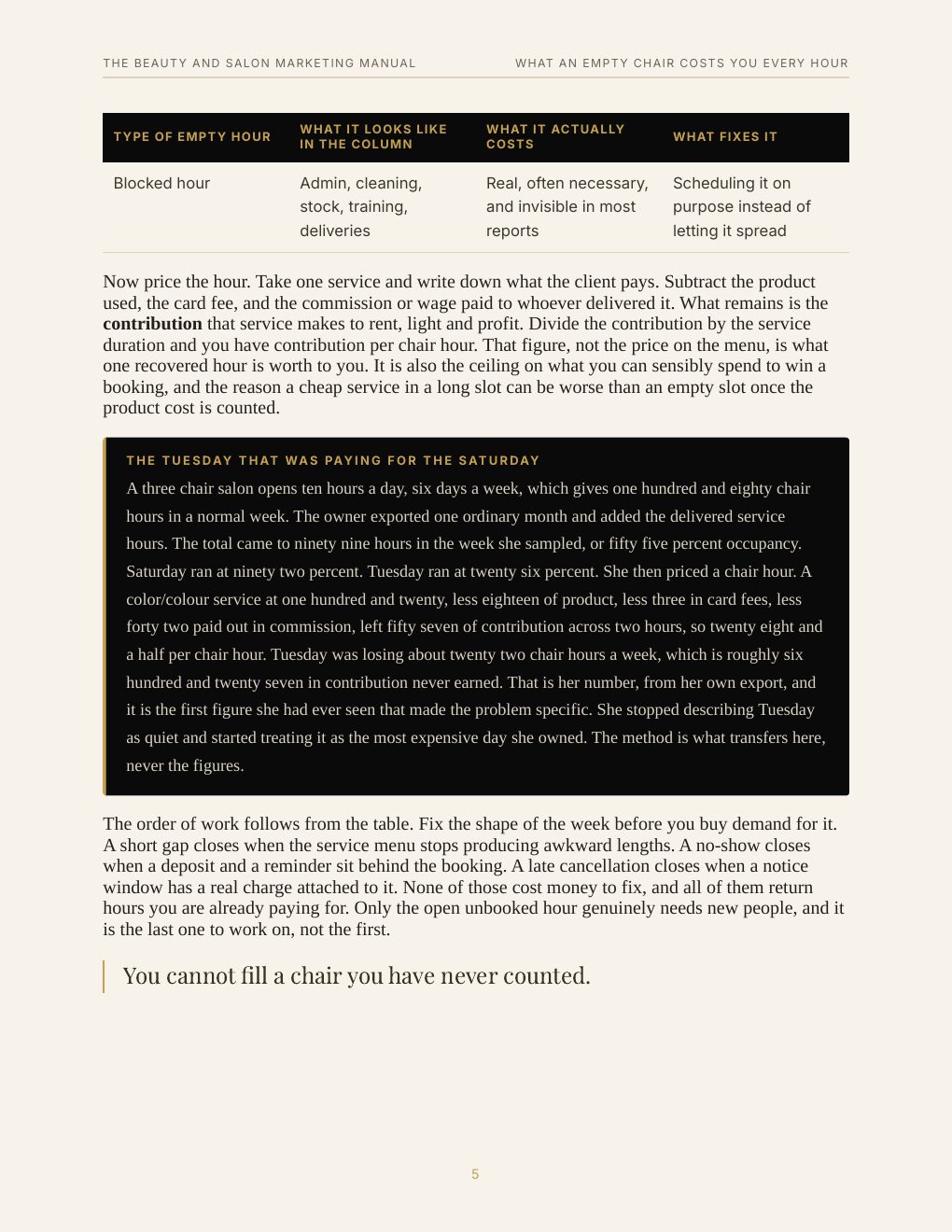 The Beauty and Salon Marketing Manual, preview page 13