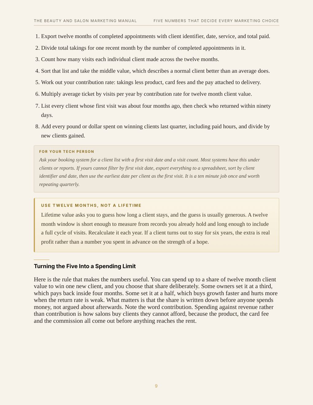 The Beauty and Salon Marketing Manual, preview page 17