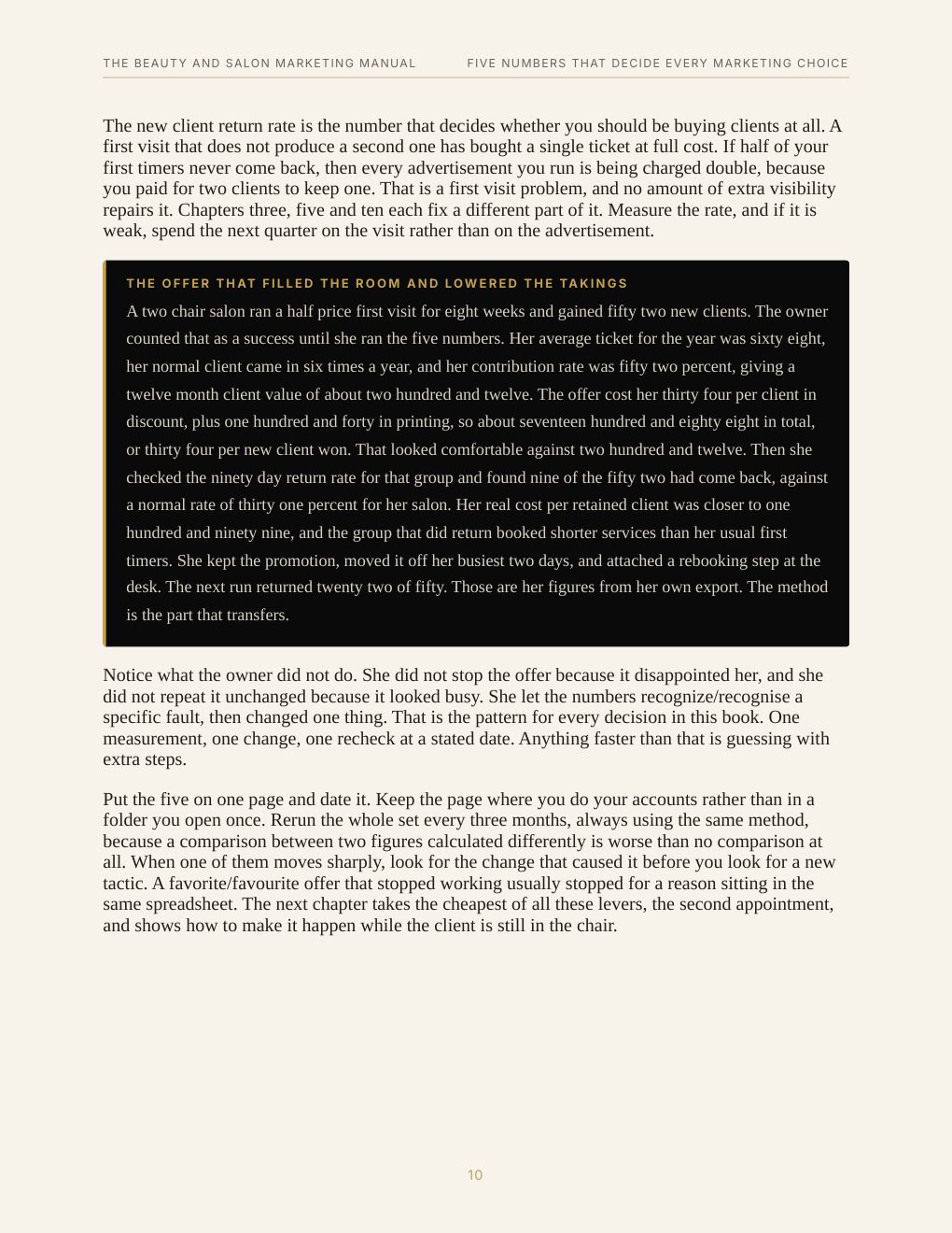 The Beauty and Salon Marketing Manual, preview page 18