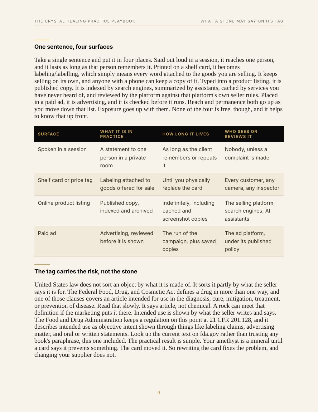 The Crystal Healing Practice Playbook, preview page 18