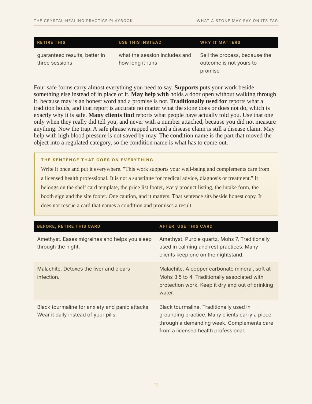 The Crystal Healing Practice Playbook, preview page 20