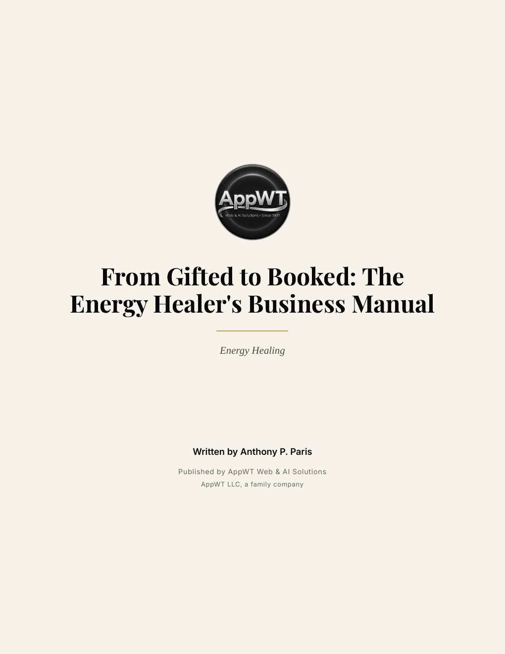 From Gifted to Booked: The Energy Healer's Business Manual, preview page 2