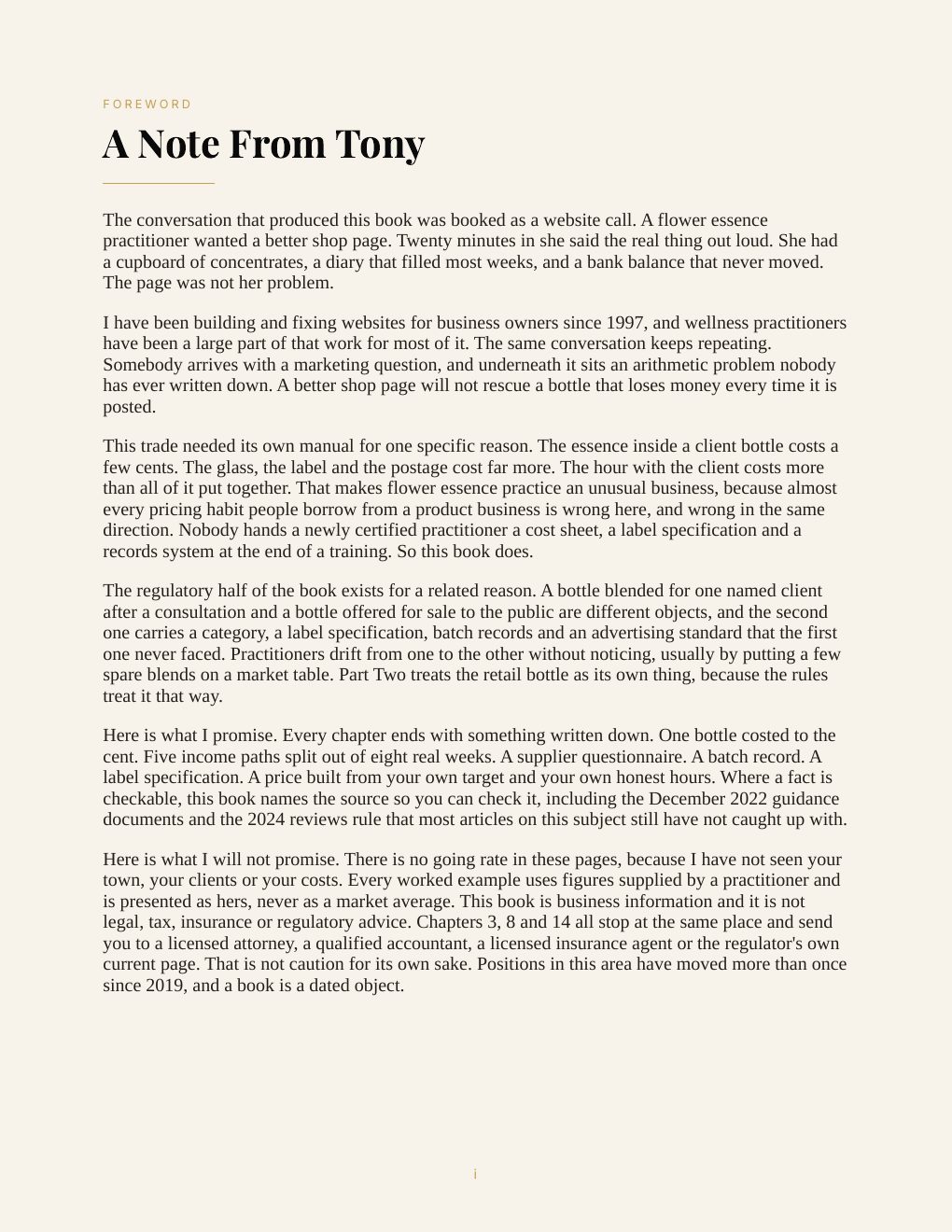 Flower Essence Practitioner Business Manual, preview page 4