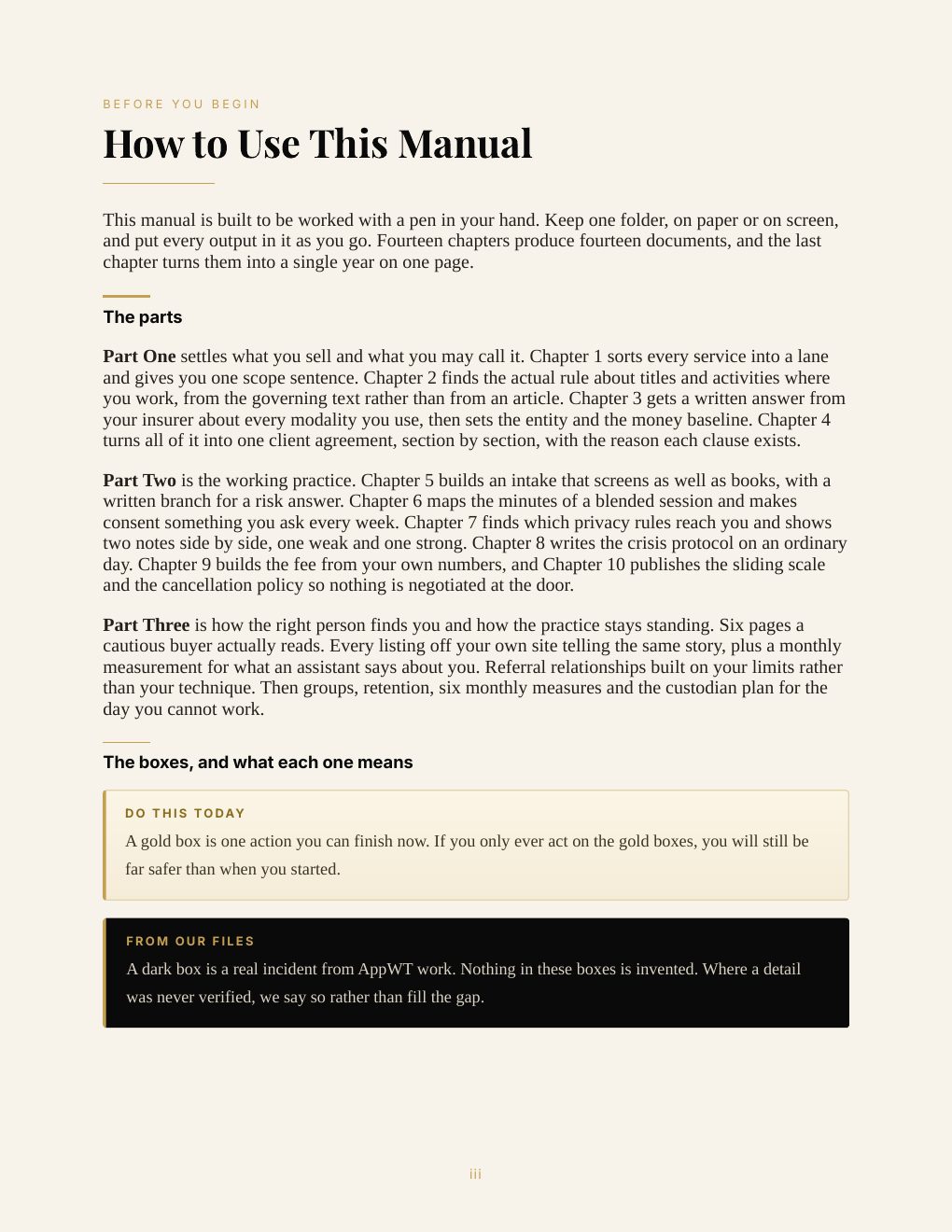 Holistic Counselor/Counsellor Business Manual, preview page 6