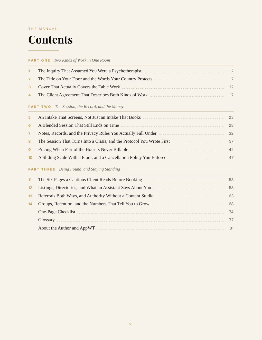 Holistic Counselor/Counsellor Business Manual, preview page 9