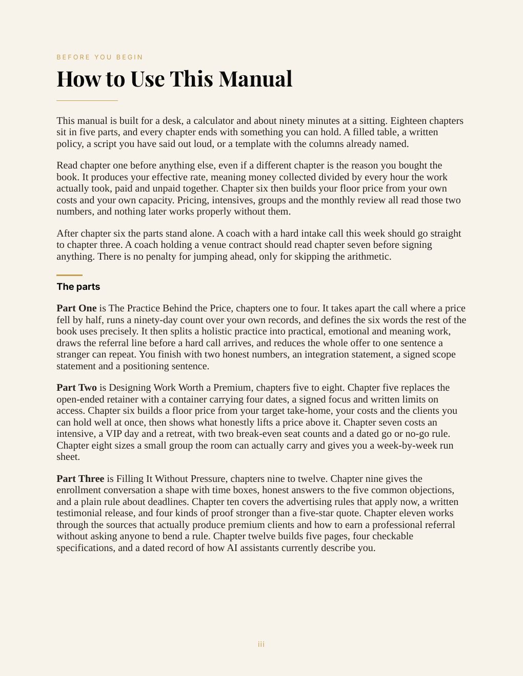The Grounded Coach's Business Manual, preview page 6