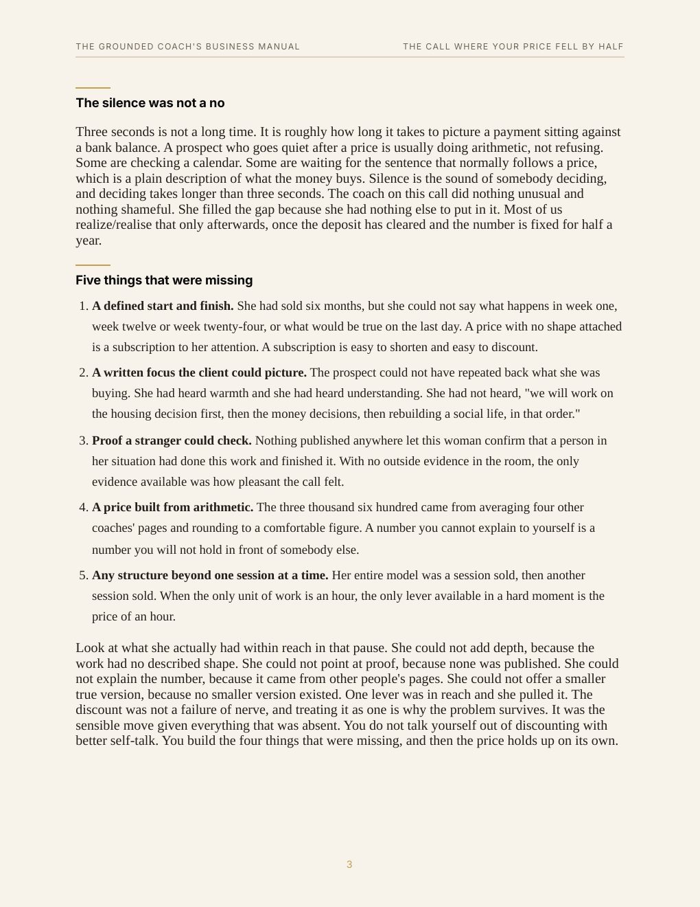 The Grounded Coach's Business Manual, preview page 12