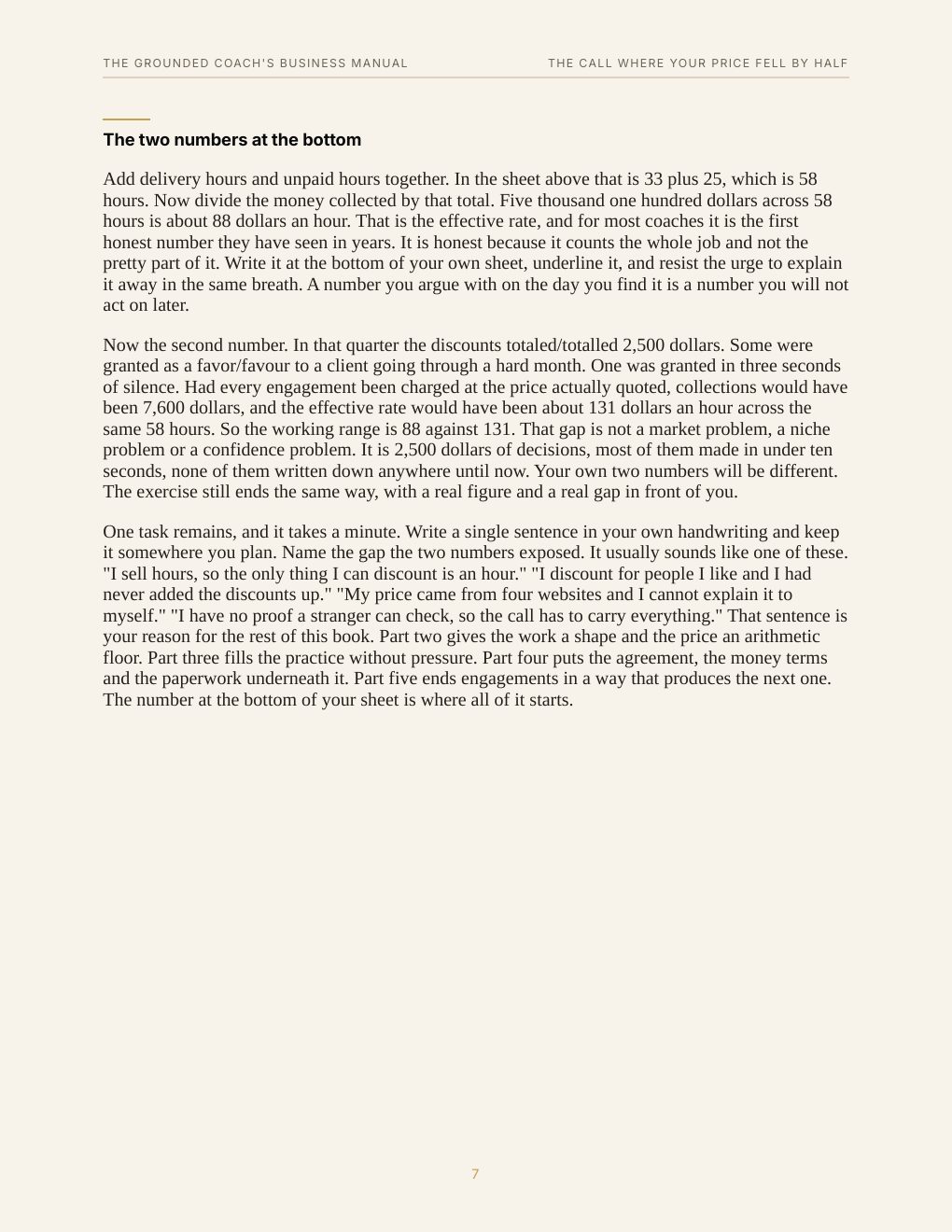 The Grounded Coach's Business Manual, preview page 16