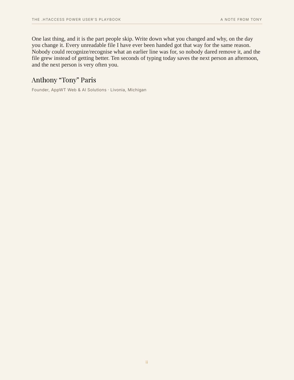 The .htaccess Power User's Playbook, preview page 5