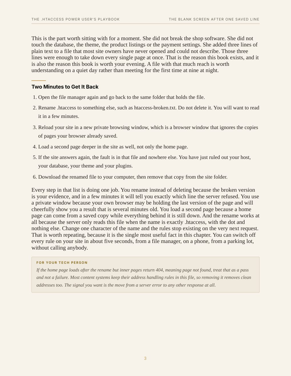 The .htaccess Power User's Playbook, preview page 11