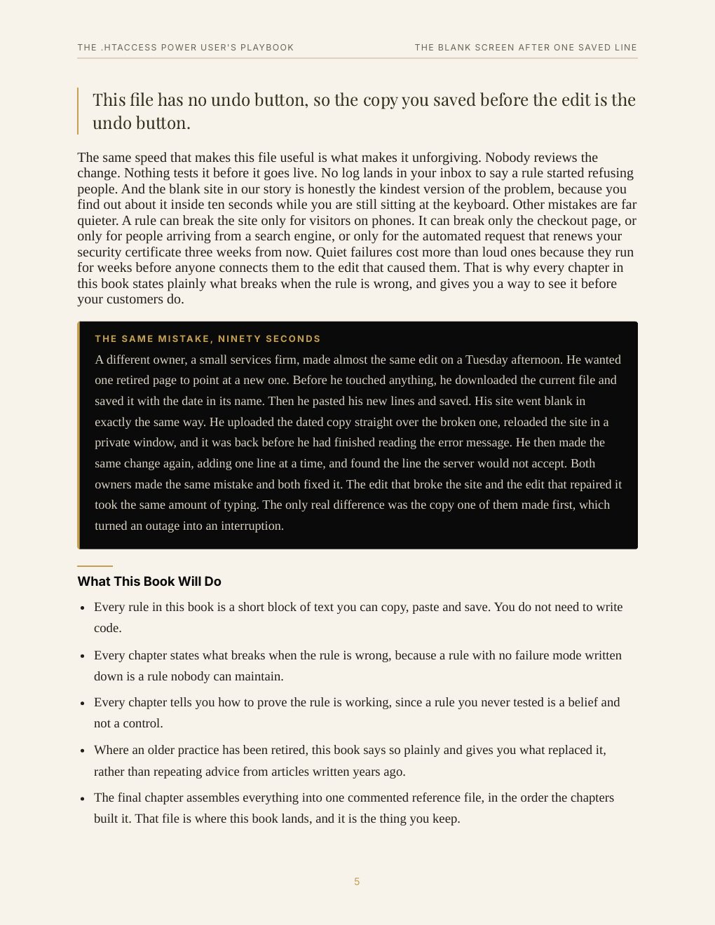 The .htaccess Power User's Playbook, preview page 13