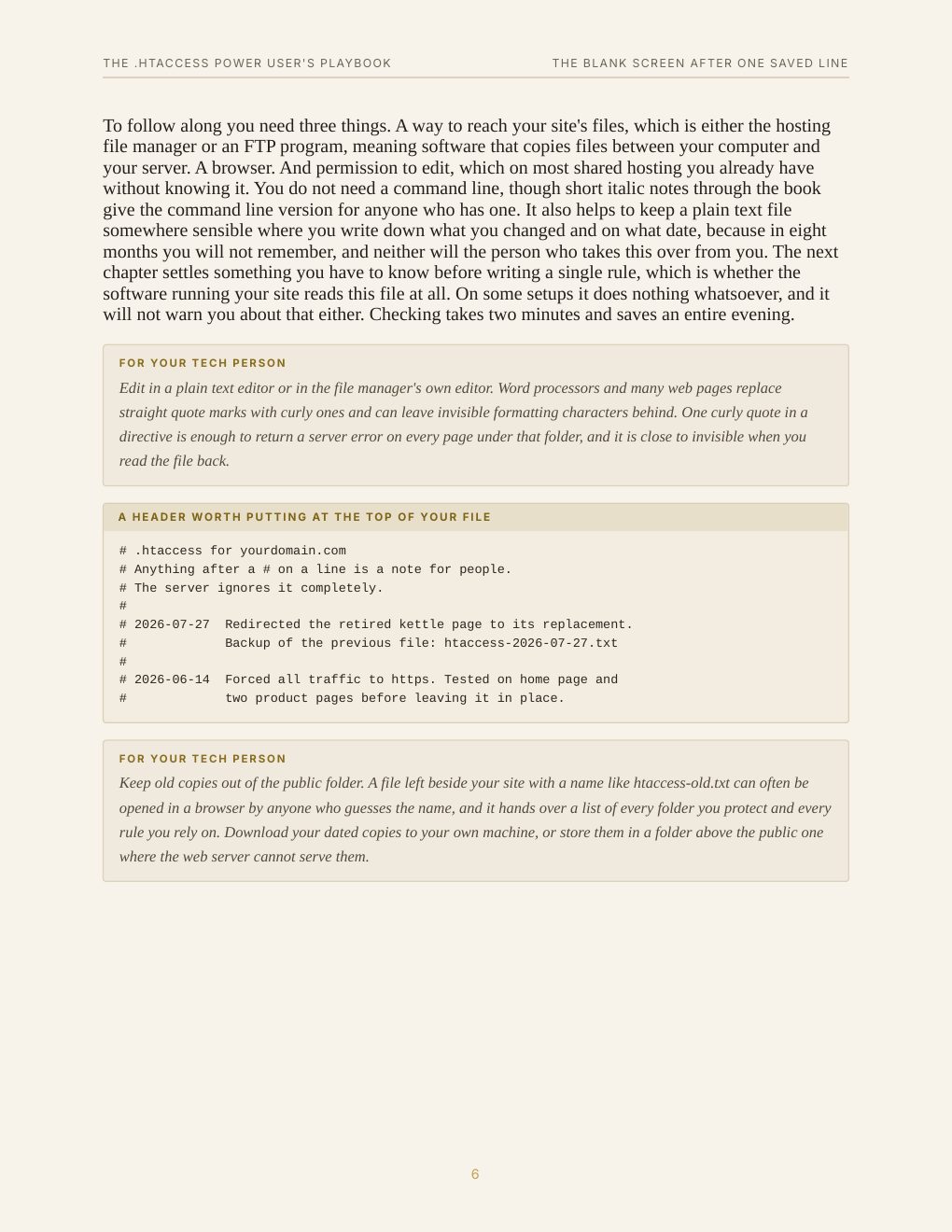 The .htaccess Power User's Playbook, preview page 14