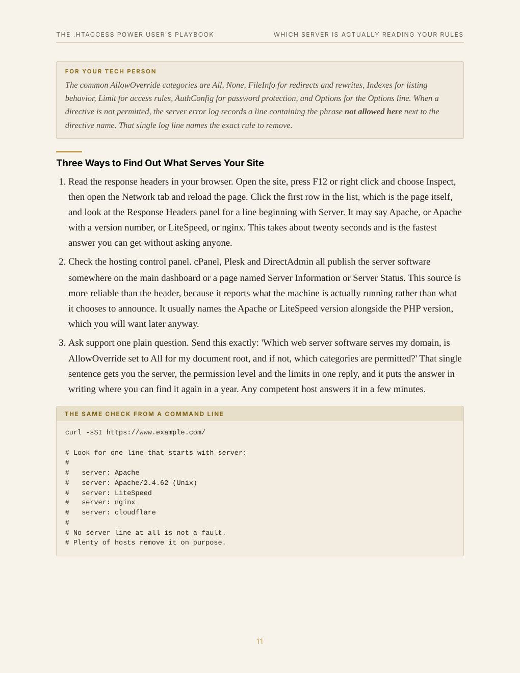 The .htaccess Power User's Playbook, preview page 19