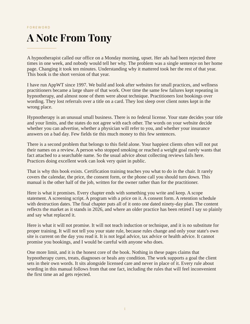 The Full-Time Hypnotherapist, preview page 4