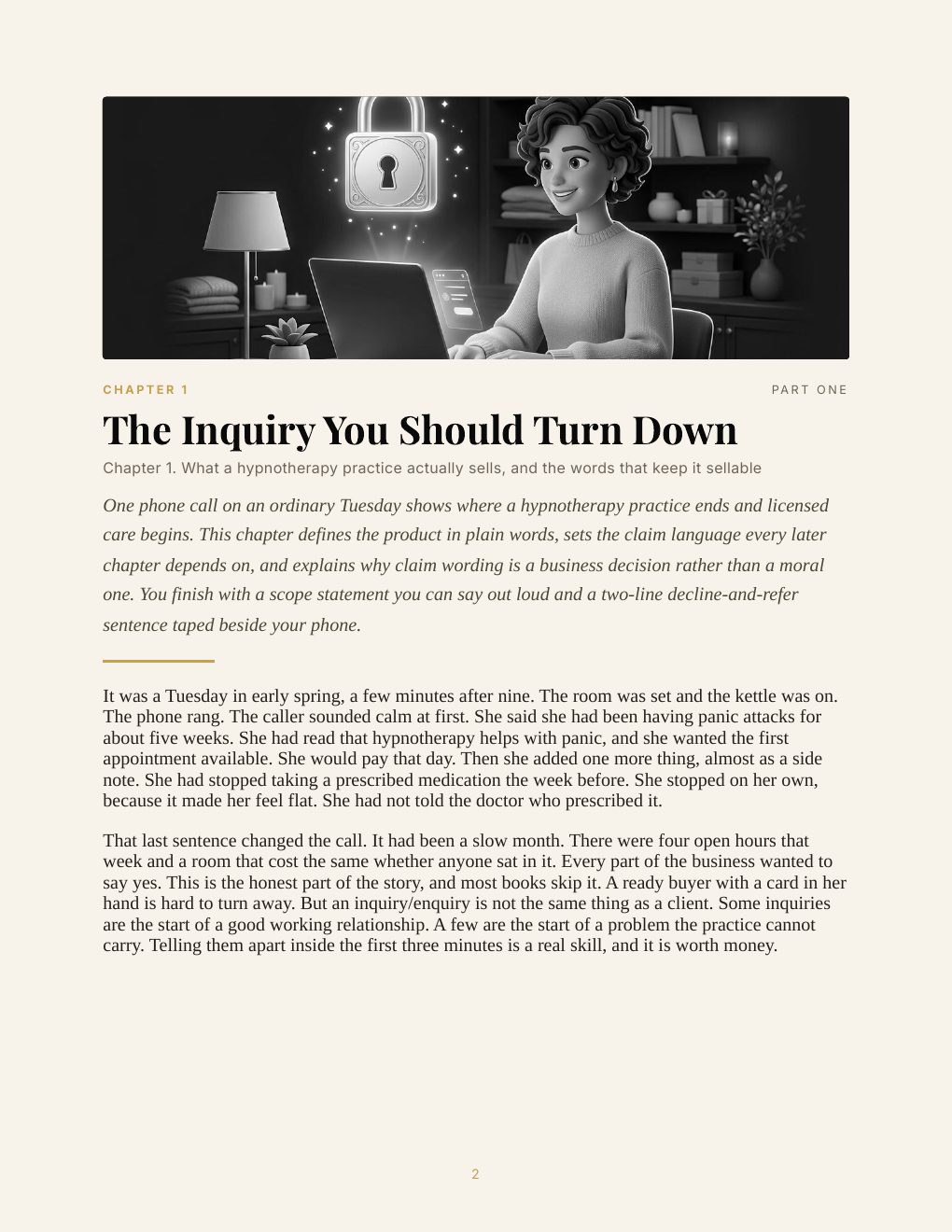 The Full-Time Hypnotherapist, preview page 11
