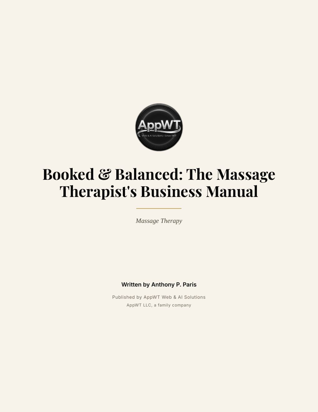Booked & Balanced: The Massage Therapist's Business Manual, preview page 2