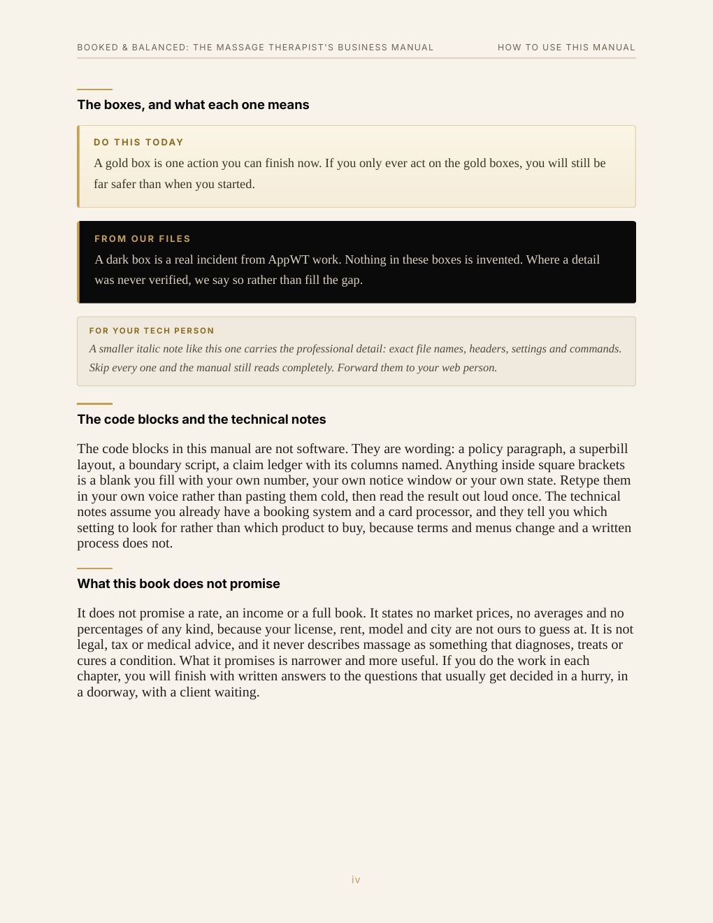 Booked & Balanced: The Massage Therapist's Business Manual, preview page 7
