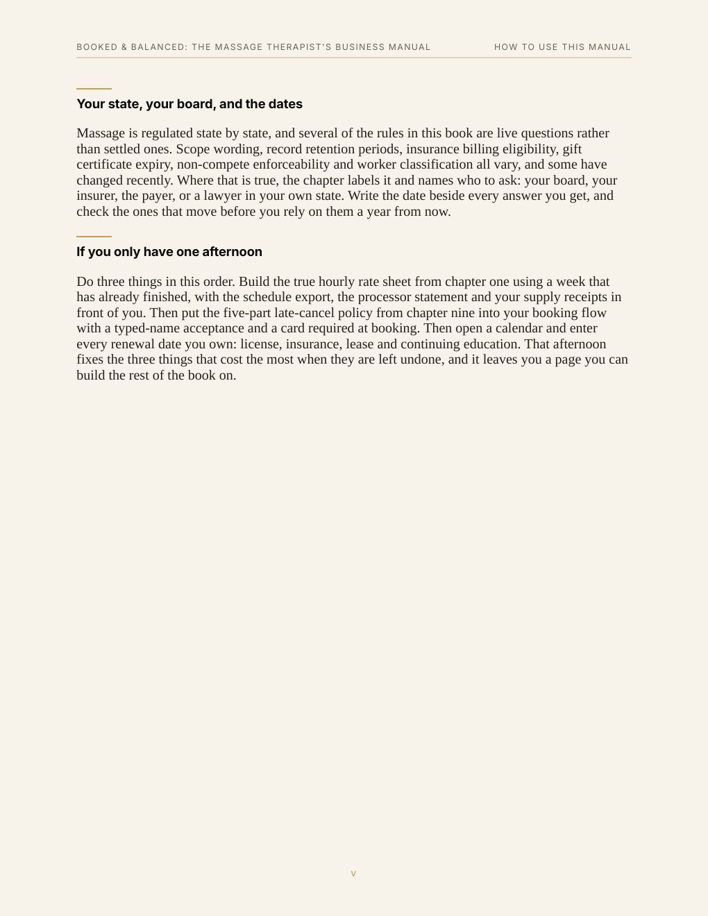 Booked & Balanced: The Massage Therapist's Business Manual, preview page 8