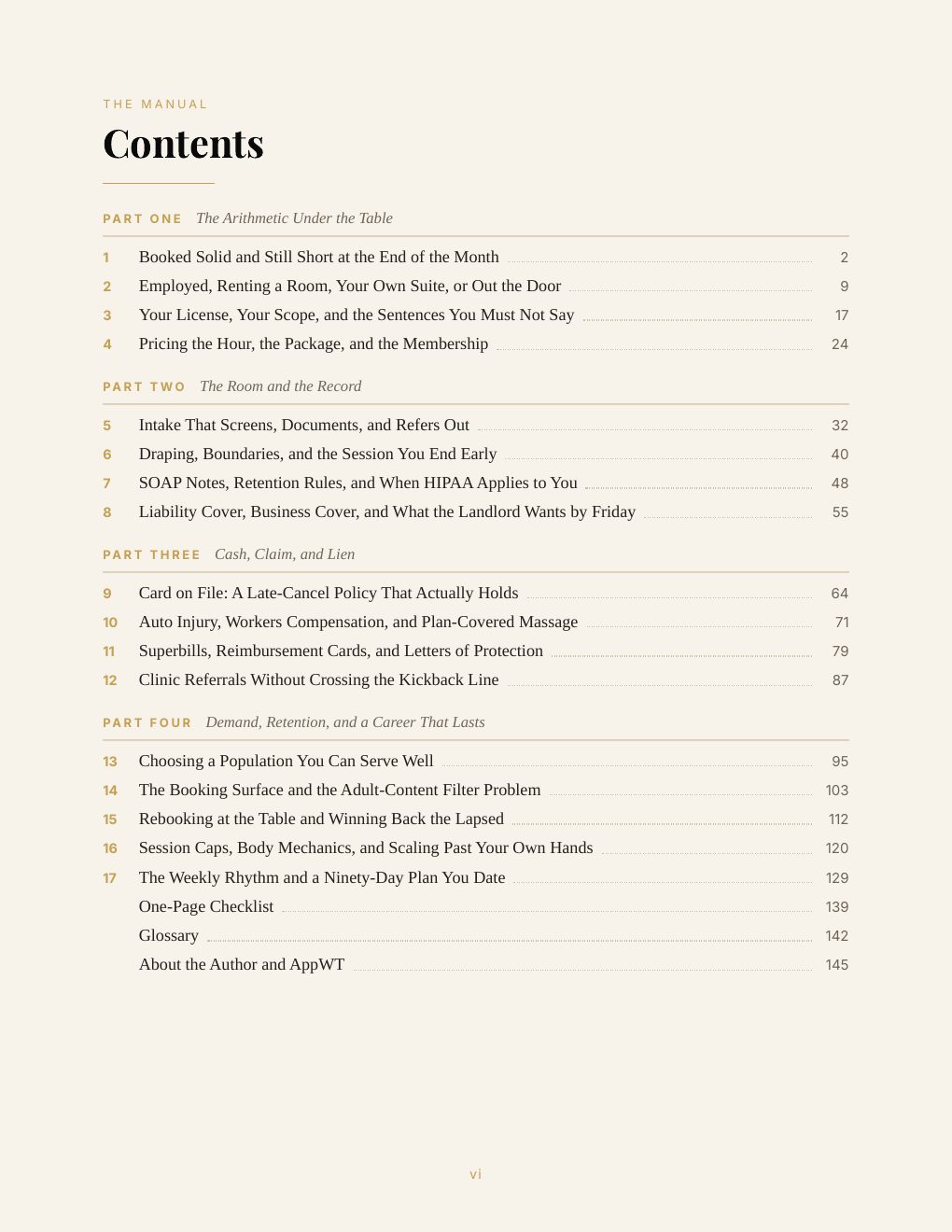 Booked & Balanced: The Massage Therapist's Business Manual, preview page 9