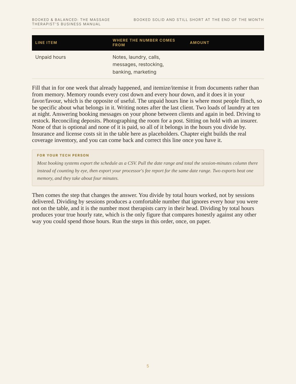 Booked & Balanced: The Massage Therapist's Business Manual, preview page 14