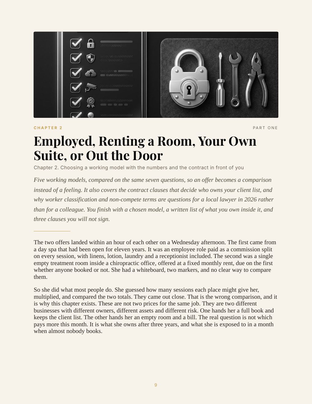 Booked & Balanced: The Massage Therapist's Business Manual, preview page 18