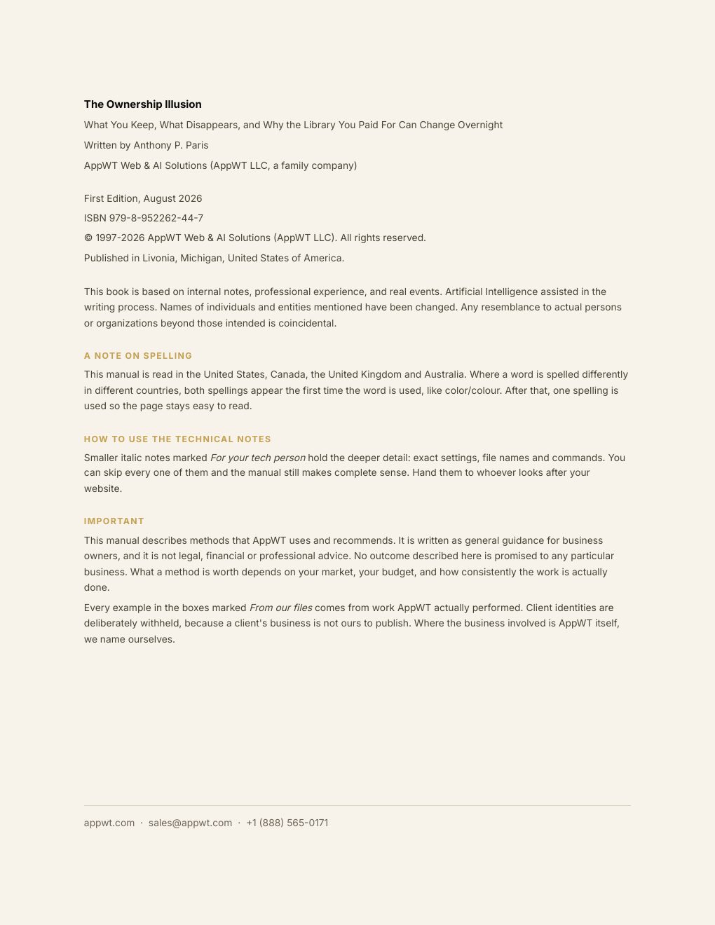 The Ownership Illusion, preview page 3