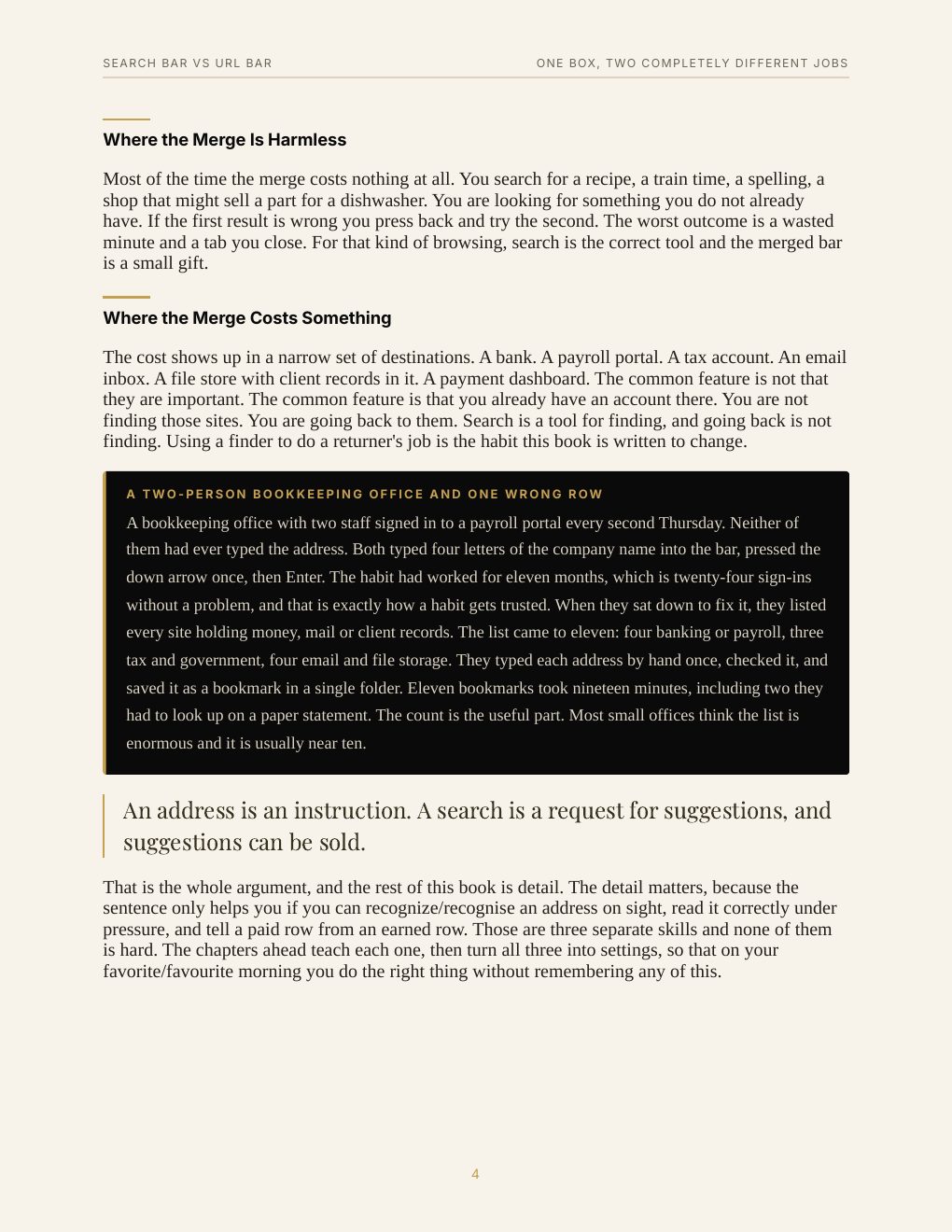 Search Bar vs URL Bar, preview page 12
