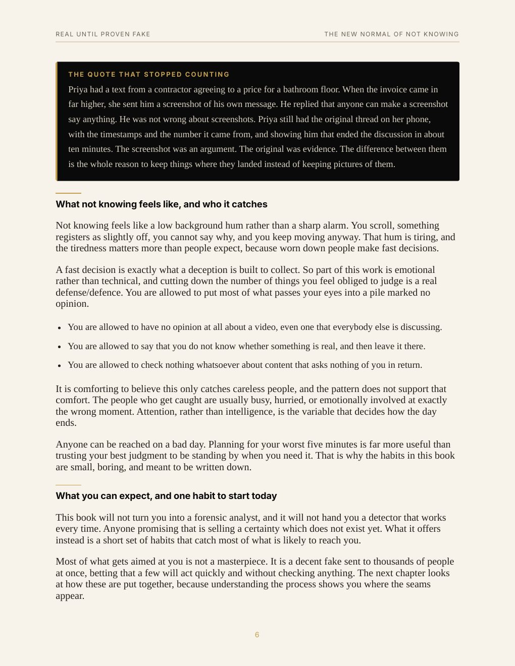Real Until Proven Fake, preview page 14