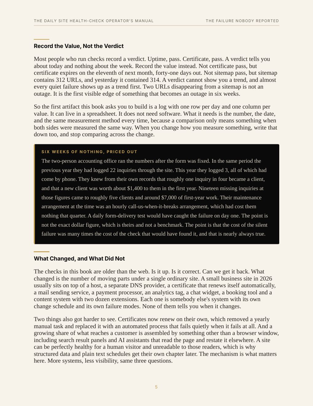 The Daily Site Health-Check Operator's Manual, preview page 13