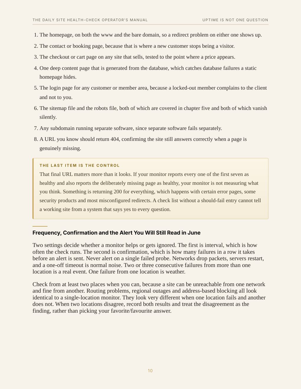 The Daily Site Health-Check Operator's Manual, preview page 18