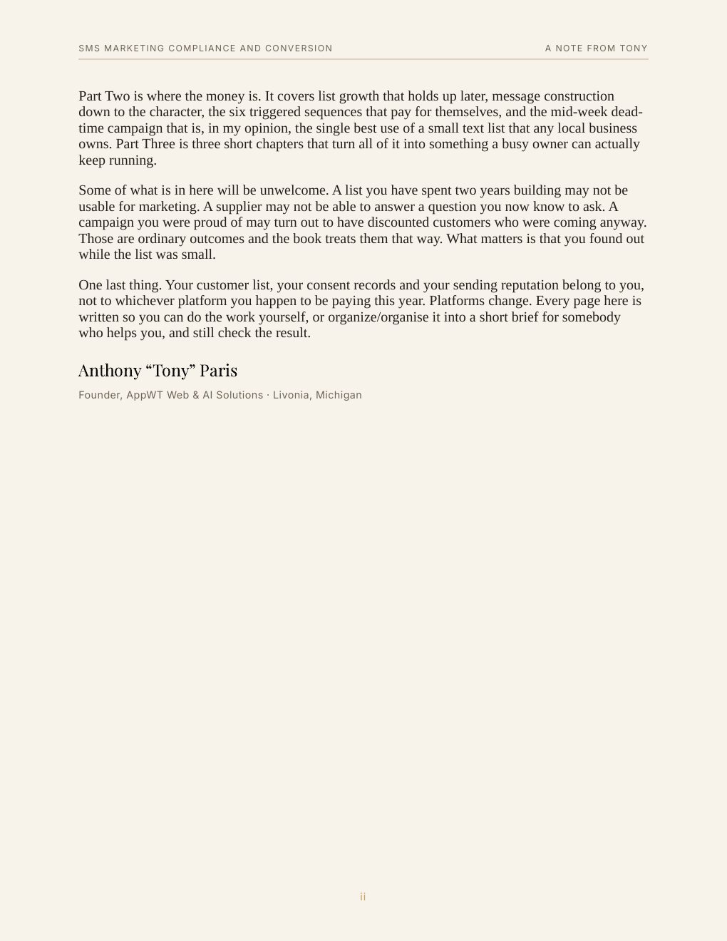 SMS Marketing Compliance and Conversion, preview page 5