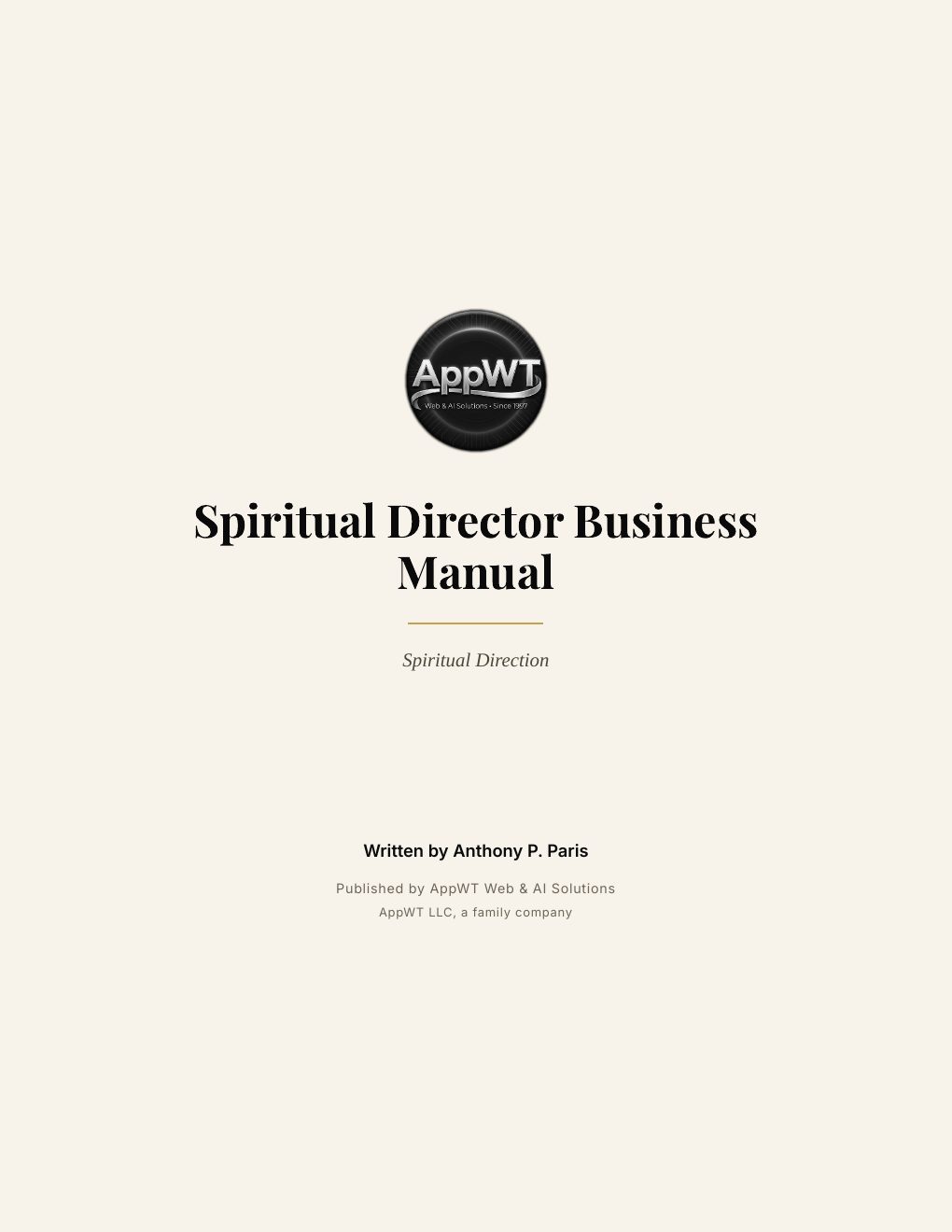 Spiritual Director Business Manual, preview page 2