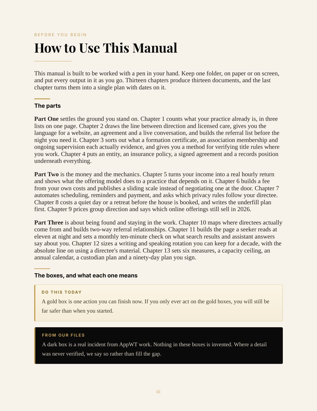Spiritual Director Business Manual, preview page 6